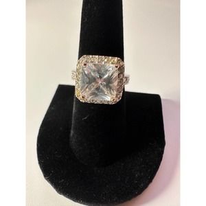 Stylish Gemstone Ring, made with Sterling Silver Size 8